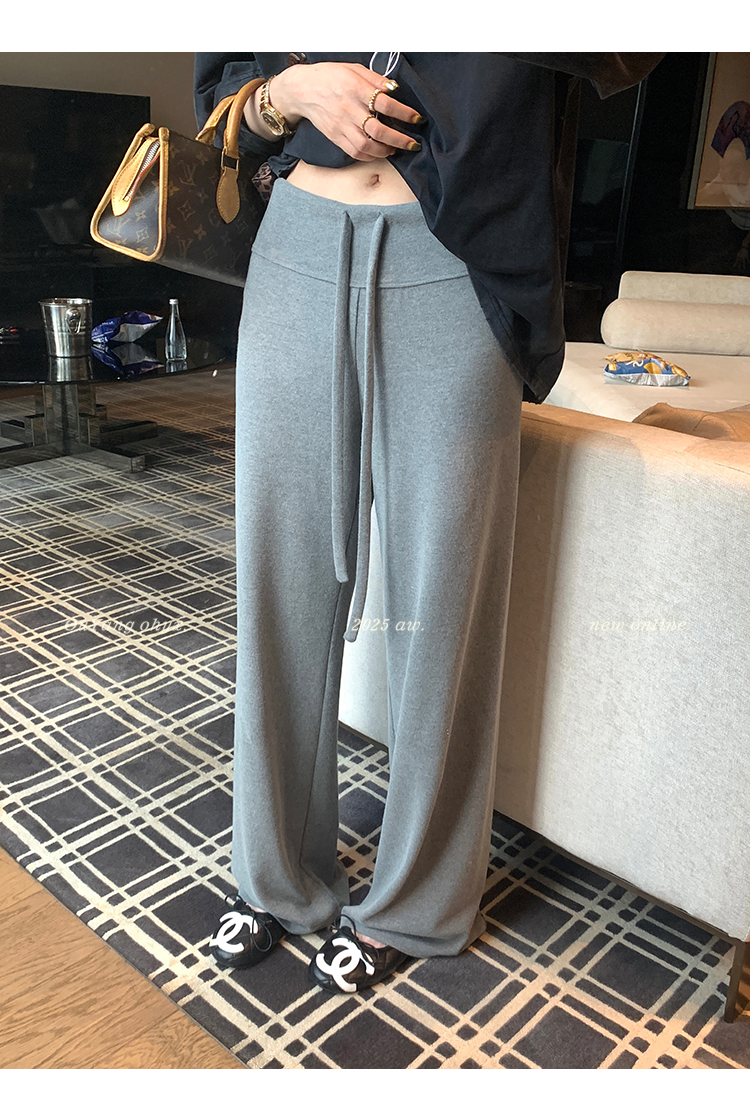 Relaxed Straight-Leg Wide-Leg Lounge Pants for Women