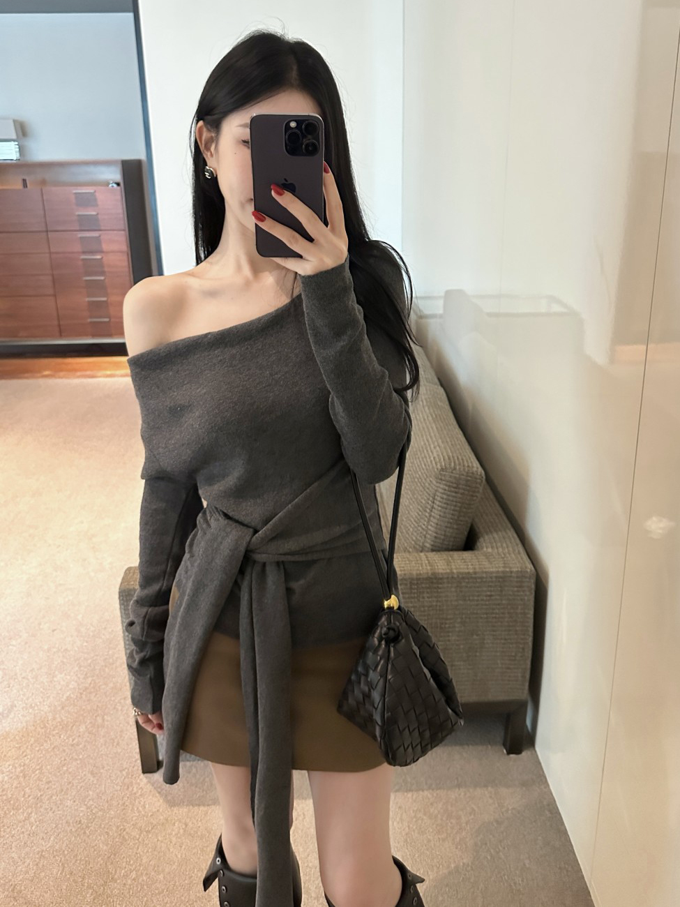 New Autumn French Style Lace-Up Waist Slimming Top for Women - Style 2f5ba6